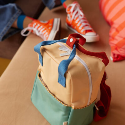Mochila Sticky Lemon Small colourblocking | Sandy Yellow + Aquatic Green