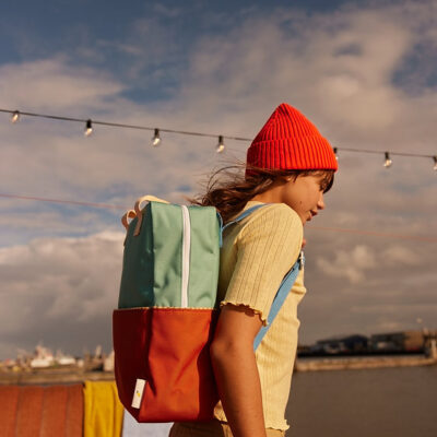 Mochila Sticky Lemon Large Colourblocking | Aquatic Green + Shipwreck Rust